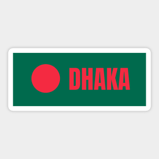 Dhaka City in Bangladesh Flag Sticker